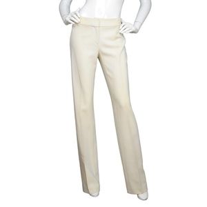 Celine Cream Straight Leg Slacks Pants Sz 36